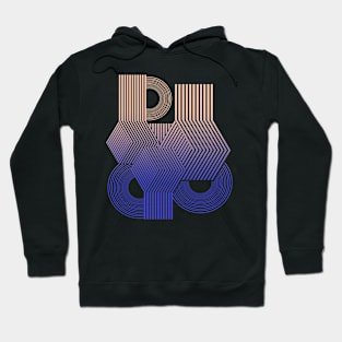 Geometric minimal stripes abstract Hoodie